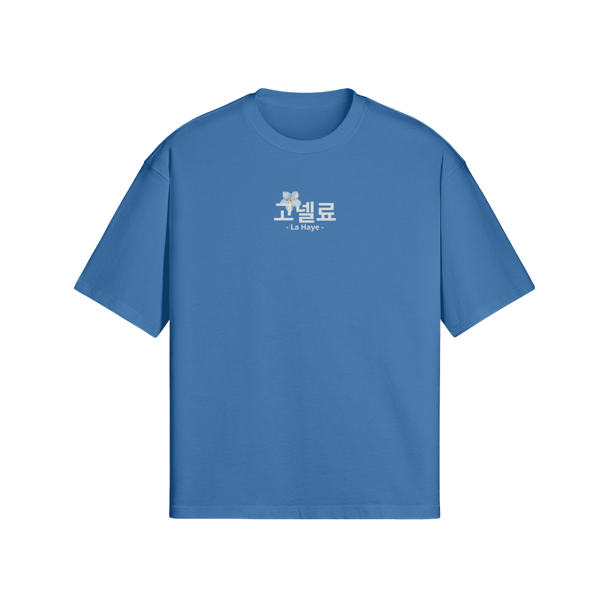 Korean Post Tee - Dusty Blue