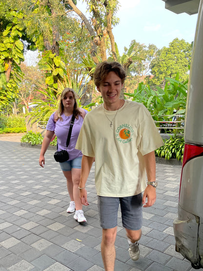 Fresh Oranges Tee - Beige