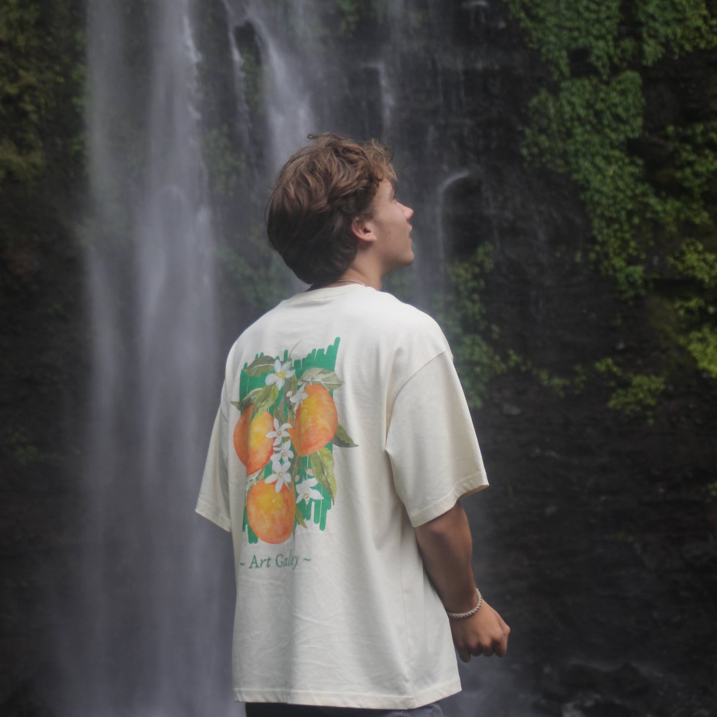 Fresh Oranges Tee - Beige