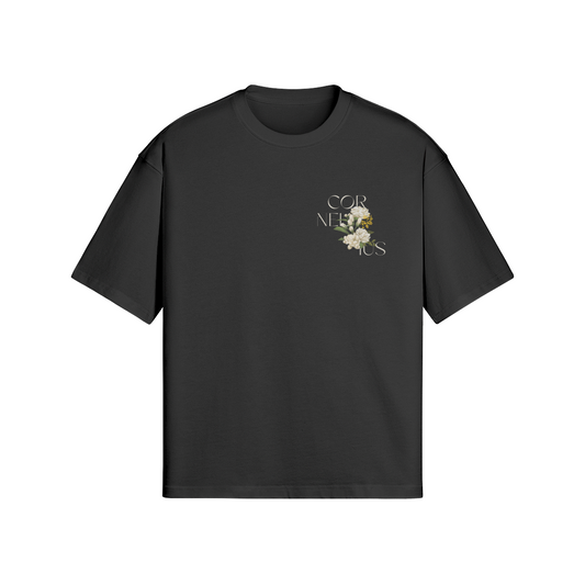 White Jasmin Tee - Black